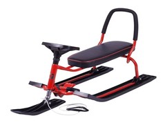 Игрушка Снегокат детский 501 TANDEM разборный для двоих со складной спинкой (Красный) Bars