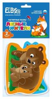 Магнитный пазл Лесные жители El`Ba Sco Toys