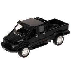 Машина металл ГАЗ Вепрь, 12,5 см, (откр двери, черн,) инерц, в коробке Технопарк