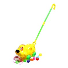 Игрушка-каталка Песик, с сортером No Brand