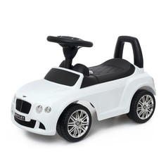 Каталки-толокары Bentley Continental GT, звуковые эффекты, цвет белый No Brand