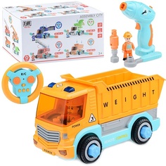 Oubaoloon р/у, Спецтехника, 27 MHz, фигурка водителя, свет, звук