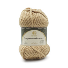 Пряжа Камтекс Меринго объёмная, 150 г, 90 м меринос 006 светло-бежевый, 4 мотка