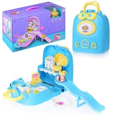 Oubaoloon Домик с животными с аксессуарами, на батарейках, в коробке