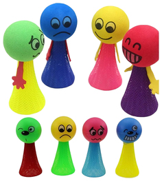 Игрушка для кошек Чистый котик Смайлики, 8,5 см