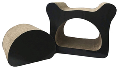 Когтеточка-волна ZooClub, Ушки, картонная, 39х22х31 см