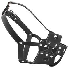 Намордник Yami-Yami, Вырубной №2, кожаный