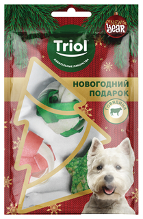 Лакомство для собак Triol New Year Подарочная гирлянда, 42 г, 8 шт