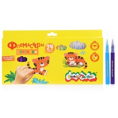 Фломастеры Каляка-Маляка 24 цвета, вентилируемый колпачок, круглый