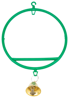 Качели для птиц Дарэлл Кольцо с колокольчиком изумрудные