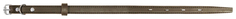 Ошейник для собак Зооник кожаный с тиснением, коричневый, 15 мм, 26-35 см