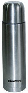 3718 VACUM FLASK 0,75 л silver термос узк. King Camp