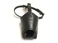 Намордник ZooMaster кожаный №3, объем 27 см, длина 9 см, длинный, 2-слойный