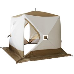 PF-TW-15 Палатка зимняя СЛЕДОПЫТ Premium 5 стен 1,8х1,75 м 2,05 м, 5-тим., 3 сл. белый/оли