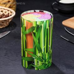 Подставка для ножей 18х11 см Бамбук, с наполнителем No Brand