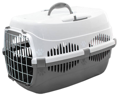 Переноска ZooM Спутник-1 29x43x27,5 см серо-белая