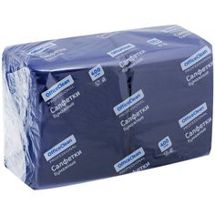 Салфетки бумажные OfficeClean Professional, 1 слойн., 2424см, синие, 400шт.