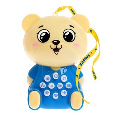 Развивающая игрушка ZABIAKA Zabiaka, Музыкальный мишутка, свет, звук Забияка