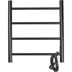 Электрический полотенцесушитель Domoterm Классик DMT 109-4 50x50 EK R Черный матовый