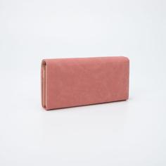 Кошелек 3 отдела на магнитах, розовый No Brand