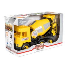 Спецтехника Тигрес Middle Truck, желтый, в коробке