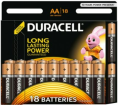 Батарейка LR06 Duracell Basic (AA-пальчиковые) 18 шт.