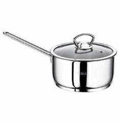 Ковш 12 х 8 см со стеклянной крышкой 900 мл O.M.S. Collection "SINGLE COOKWARE" / 284235