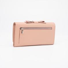 Кошелек 2 отдела на магнитах, розовый No Brand