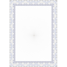 Сертификат-бумага А4 Attache 50 шт/уп синяя рамка спираль ID5 1412168