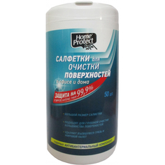Салфетки универсальные чистящие Home Protect безспиртовые антибакт. 50шт/уп No Brand