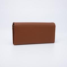 Кошелек 3 отдела на магнитах, рыжий No Brand