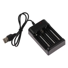 Зарядное устройство для трех аккумуляторов АА UC-25, USB, ток заряда 250 мА, чёрное Luazon Home