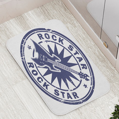 Коврик противоскользящий JoyArty "Звезда рока" для ванной сауны бассейна 77х52 см