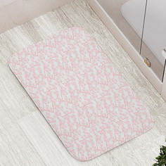 Коврик JoyArty "Призрачные цветущие ветки" для ванной сауны бассейна 77х52 см