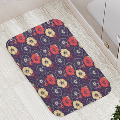 Коврик противоскользящий JoyArty "Нежность цветов" для ванной, сауны, бассейна, 77х52 см