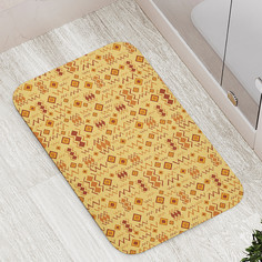 Коврик противоскользящий JoyArty "Племенные узоры" для ванной сауны бассейна 77х52 см
