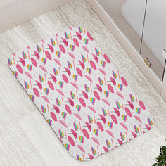 Коврик противоскользящий JoyArty "Женские зонты" для ванной сауны бассейна 77х52 см