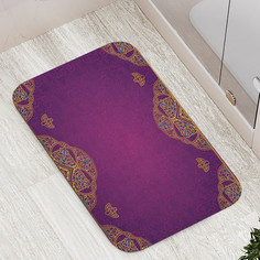 Коврик противоскользящий JoyArty "Восточное обрамление" для ванной сауны,бассейна,77х52см