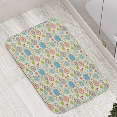Коврик JoyArty "Абстракция цветочных линий" для ванной, сауны, бассейна, 77х52 см