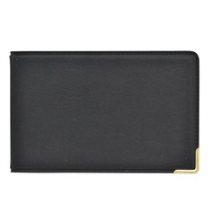 Визитница KOH-I-NOOR на 40 визиток, с металлическими уголками