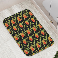 Коврик противоскользящий JoyArty Ночные яблоки для ванной сауны бассейна 77х52 см