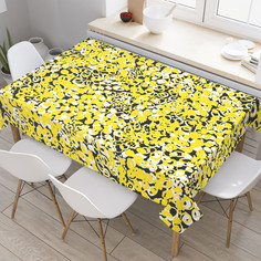 Прямоугольная водоотталкивающая скатерть на стол JoyArty с рисунком 120 на 145 см