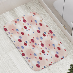 Коврик противоскользящий JoyArty "Ягодный бум" для ванной, сауны, бассейна, 77х52 см