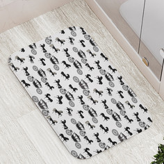 Коврик противоскользящий JoyArty "Карета и лошадь" для ванной сауны бассейна 77х52 см