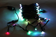 A-026A RGB гирлянда светодиодная 10м 100LED влагозащищен. морозостойкая Sneha 1112248