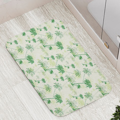 Коврик противоскользящий JoyArty "Пальмовый лес" для ванной сауны бассейна 77х52 см