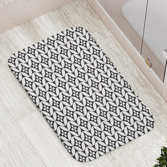 Коврик противоскользящий JoyArty "Абстракция зентангл" для ванной сауны бассейна,77х52см