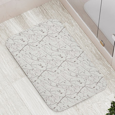 Коврик противоскользящий JoyArty "Весенний сад" для ванной сауны бассейна 77х52 см