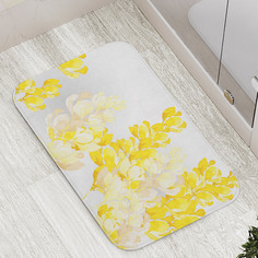Коврик противоскользящий JoyArty "Цветочные мазки" для ванной, сауны, бассейна, 77х52 см