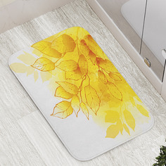 Коврик противоскользящий JoyArty "Осенняя листва" для ванной, сауны, бассейна, 77х52 см